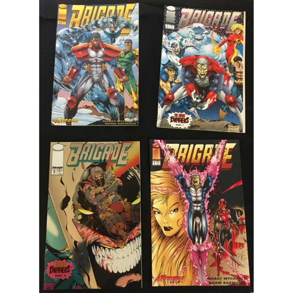 Brigade- Blood Brothers Comic 1-4 Circa 1992/1883